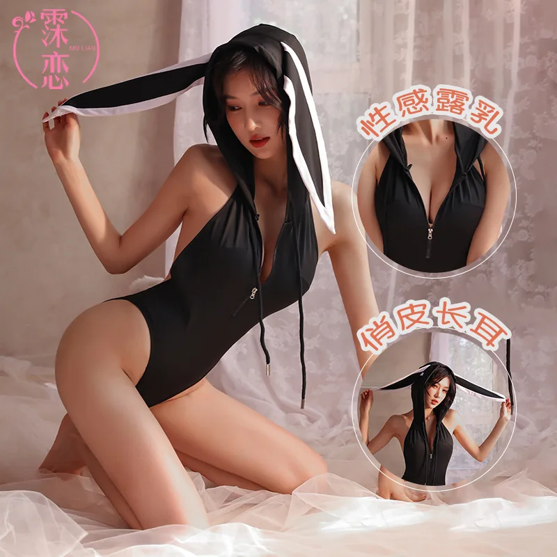 ドレス服セクシーな視点ウサギの制服誘惑コスプレジャンプスーツランジェリーエキゾチックアパレルボディスーツ大人のおもちゃキットシュミズ