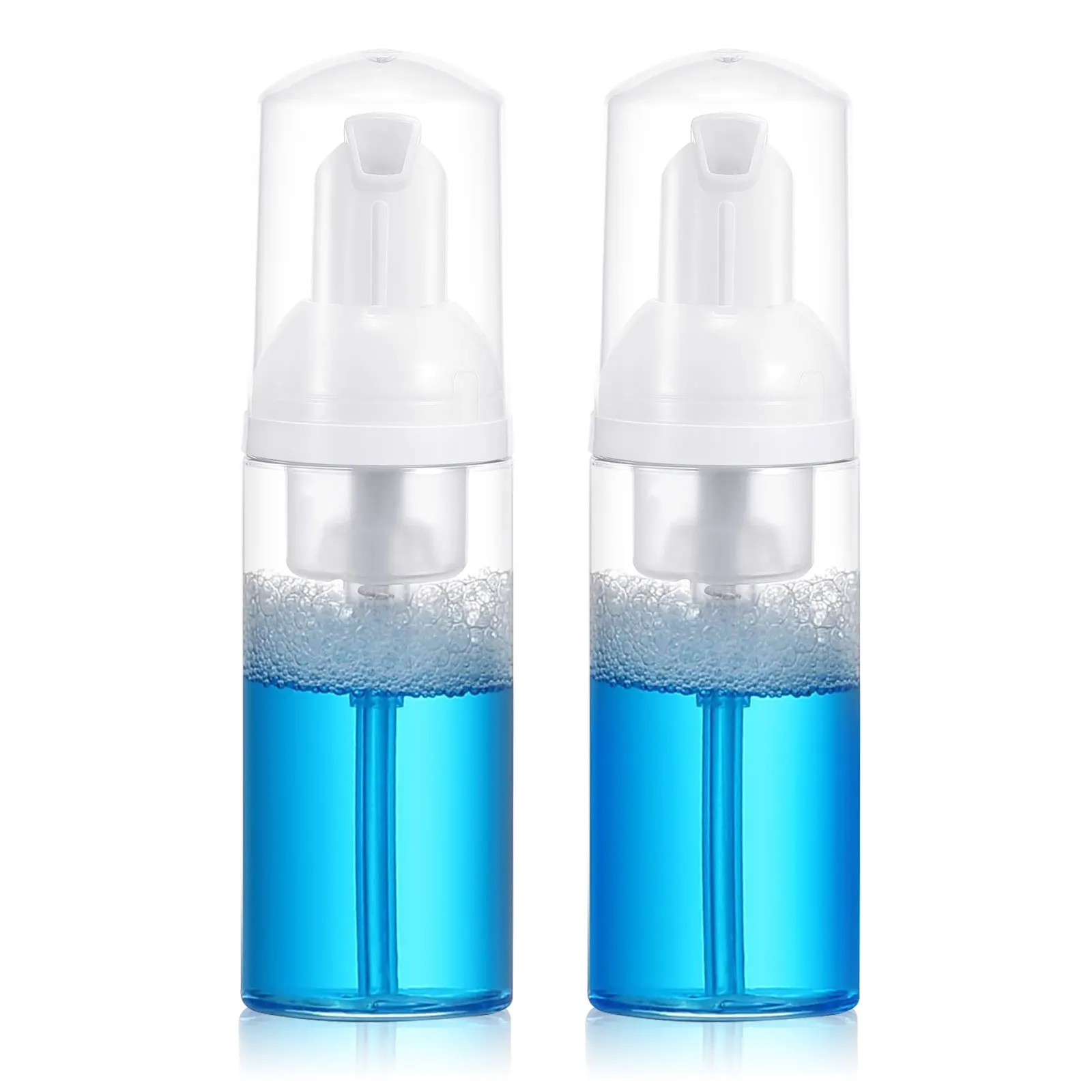 

Bottles Liquid Containers Foaming Dispenser Travel Soap Bottles Pump Transparent Reusable Compact