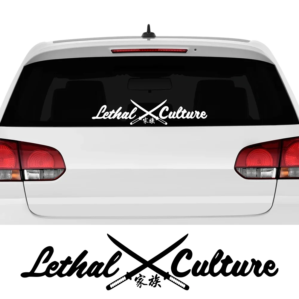 Car Creative Lethal Culture Windshield Sticker Auto Window Side Body Decoration Vinyl Decor Decal Motorcycle Tuning Accessories