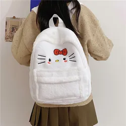 Sanrioed Hello Kitty Anime Cute Children Backpack Schoolbags Student Cartoon Travel Shoulder Bag Birthday Gift for Friend