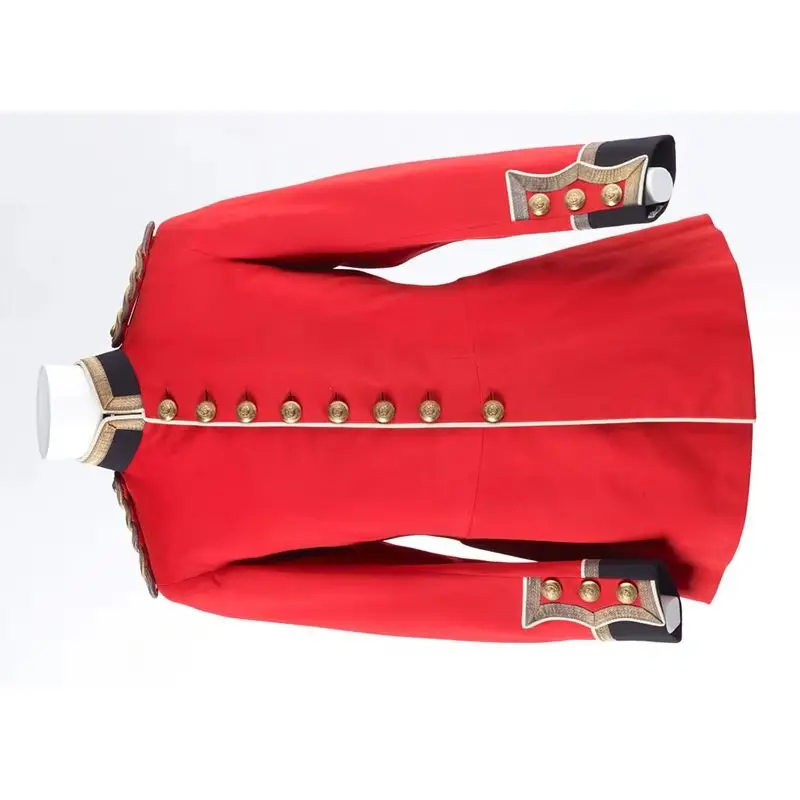 

Custom Made New Zealand Staff Corps Army Uniform Tunic Historical Reproduct WW2 Mens Military Officer Commander Red Jacket