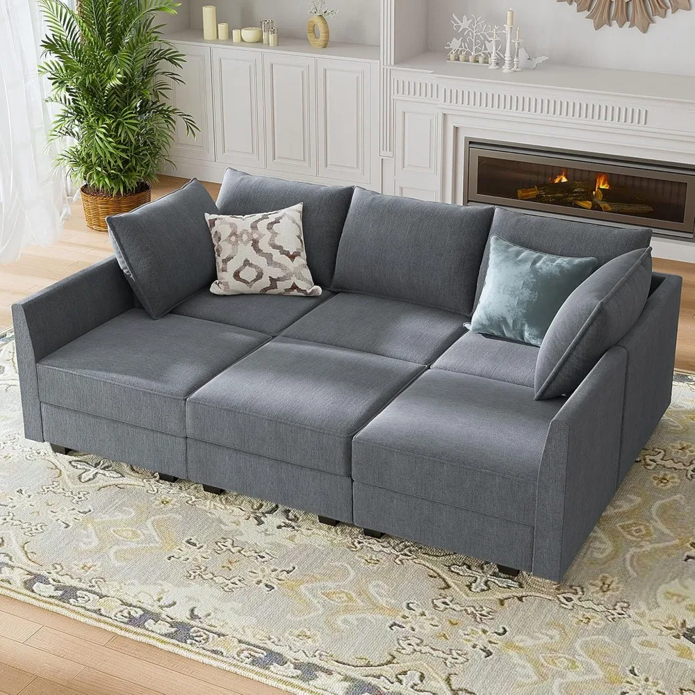 

Modular Sectional Sleeper Sofa with Storage U-Shape Modular Sectional Sofa with Ottomans Sleeper Sectional Couch for Living Room