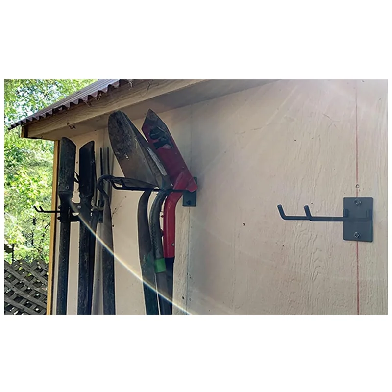 

Heavy Duty Storage Organizer Steel Wall Mount For Garden Tools Shovel Rake Broom Organizer Wall Hook-ABHG