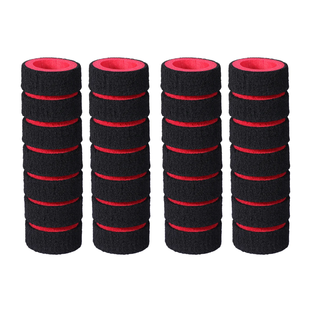 

2 Pair Cycle Handle Grip Motorcycle Bar Sponge Grips Mountain Bike Handlebars Red Handles