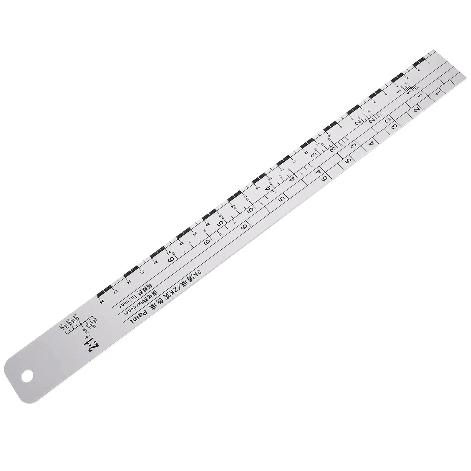 

Car Paint Mixing Tools Measuring Scale Ruler Metal Precision Stainless Steel Sticks Graduation Professional Repair Projects