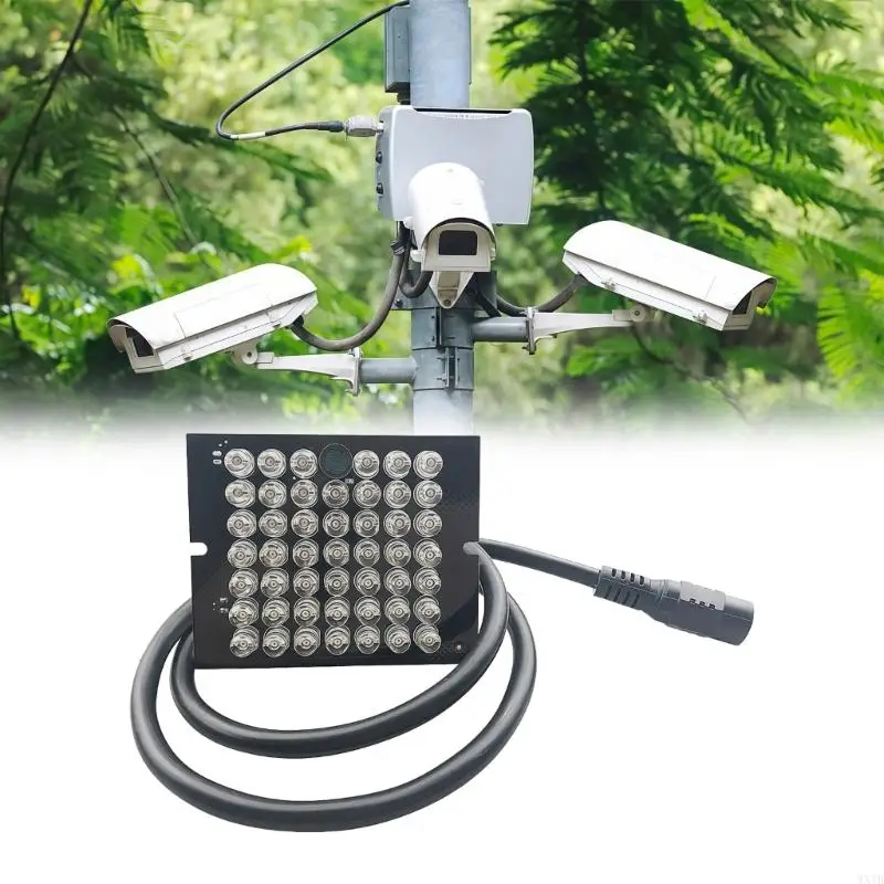 48 LED 940nm IR Illuminators Long Ranges For Surveillances Camera DC12V 
