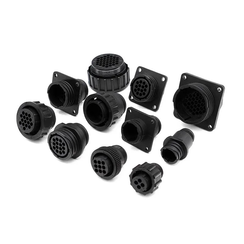 182919-1 رمز كلمة المرور متعدد الفتحات موصل السيارات أنثى نهاية الأكمام مع مشبك الذيل 182647-1 قابس الطيران 206043-31 182922