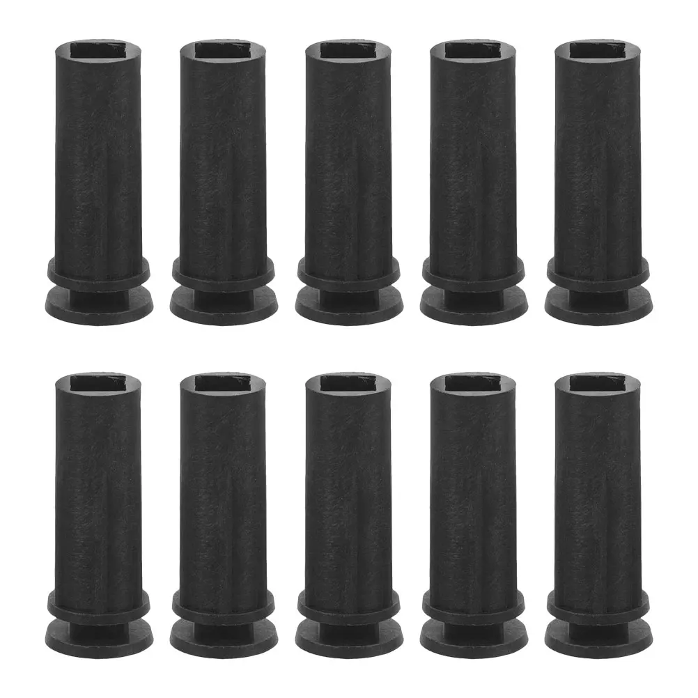 

10 Pcs Christmas Trees Base Beach Umbrella Stand Bracket Artificial Artifical Black Holder Xmas