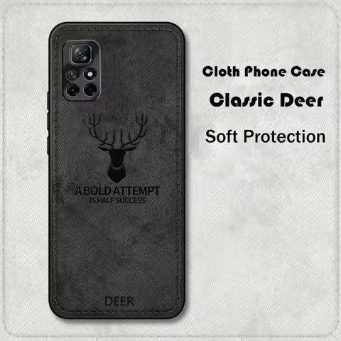 Fashion Cloth Phone Case For Xiaomi Redmi 9 9A 9T Redmi Note 8 10 11 8T 9S 10S 11S Poco X3 F3 F4 F5 Pro Deer Cover