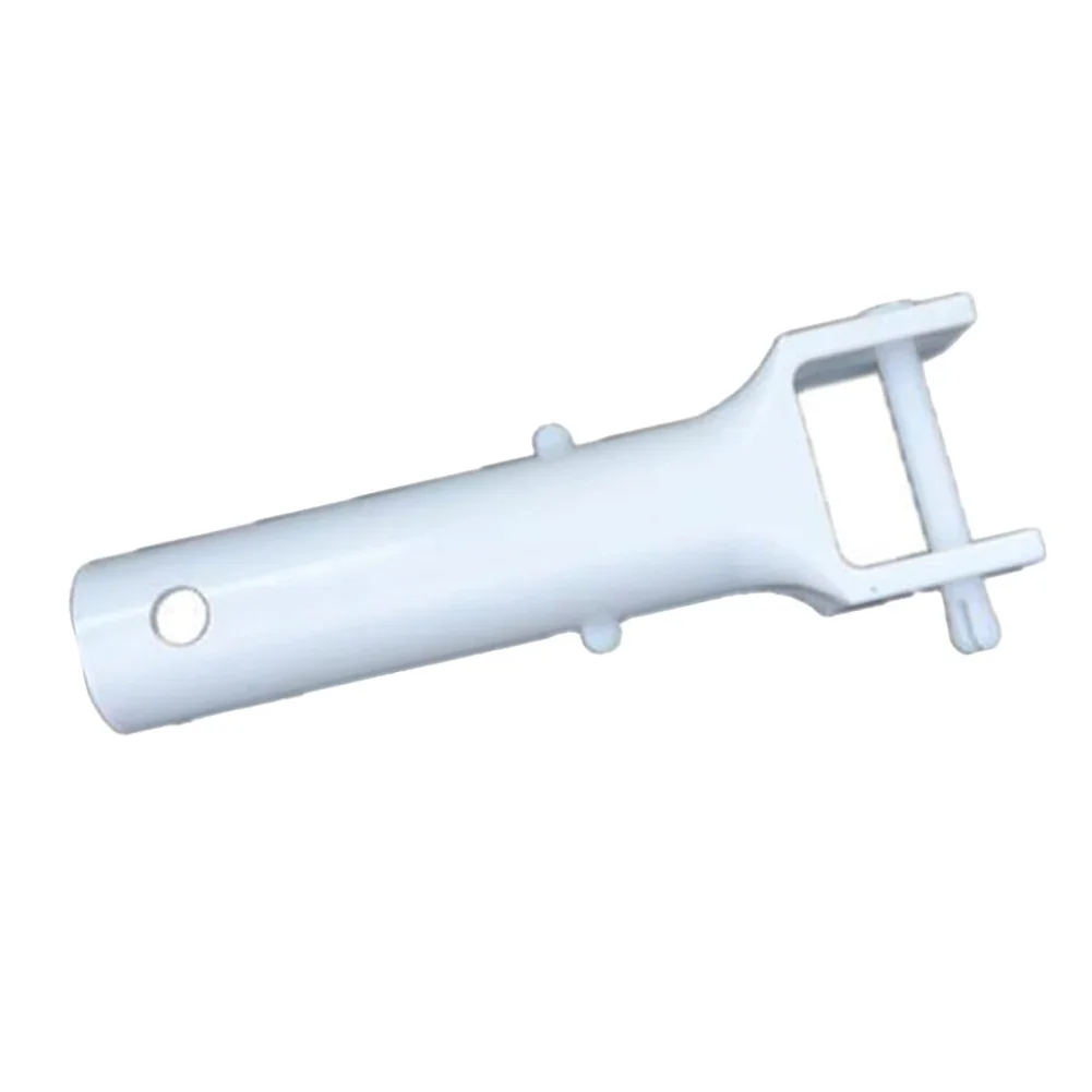 Suction Pan Handle White Replacement Swimming Pool Spa Vacuum Head Handle With V Clip And Long Pin For Telescopic Poles