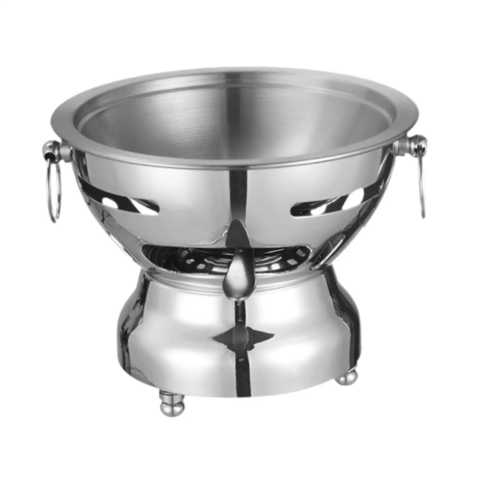 Shabu Hot Pot Chafing Dish Stainless Steel Practical Cooking Pot Sturdy Hot Pots - view 3