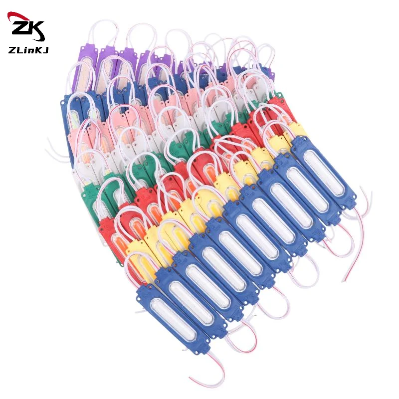 (ZYDD01) 10PCS/lot 12V/24V Multicolour Led Modules COB Light Backlight Shop Banner Waterproof IP65 Decorations Warm White