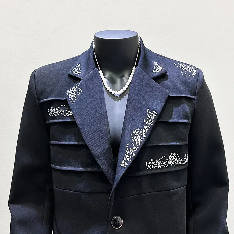 Men's Cropped with Deconstructed Fashion Forward Styling for Concert Styling and Fashion Forward Outfits