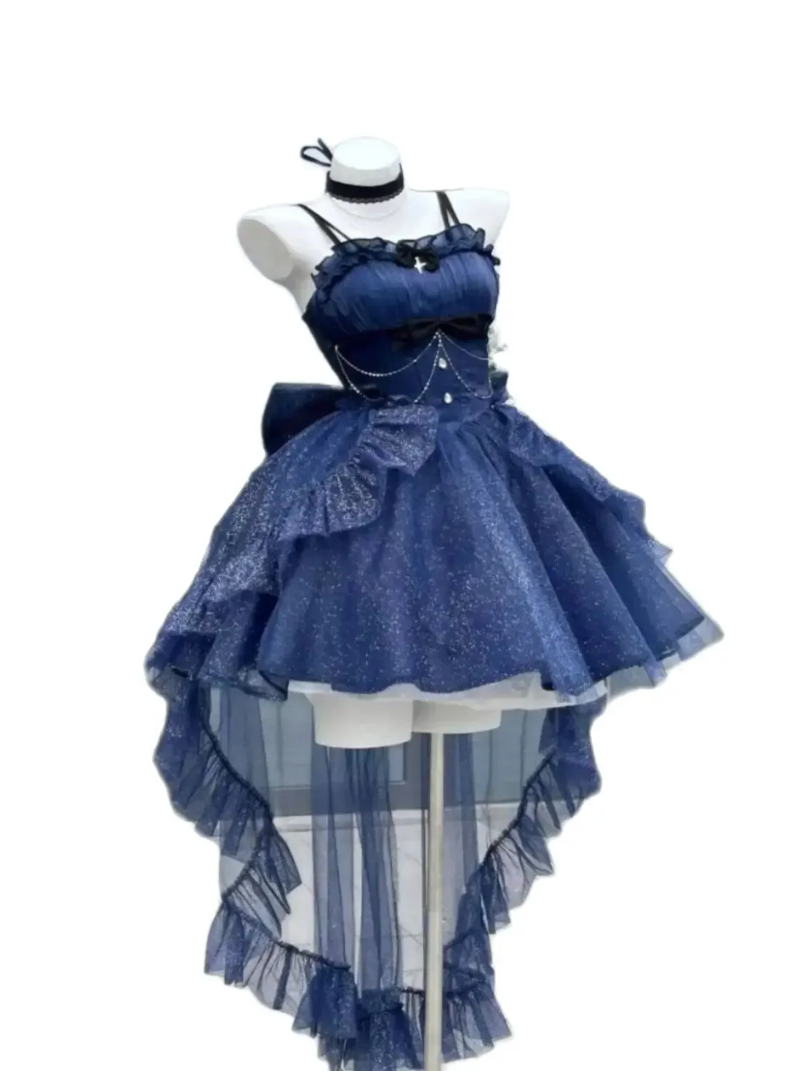 Japão lolita azul princesa sentimento luz presente princesa lolita vestido bonito feminino trilha indústria pesada pengpeng senhora vestidos