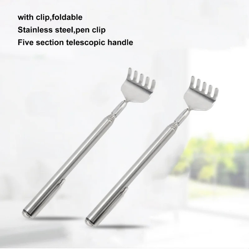 10pcs Back Scratcher Extendable Mini Portable Foldable Back Scratcher Telescoping With Pocket Clip For Relieve Itching