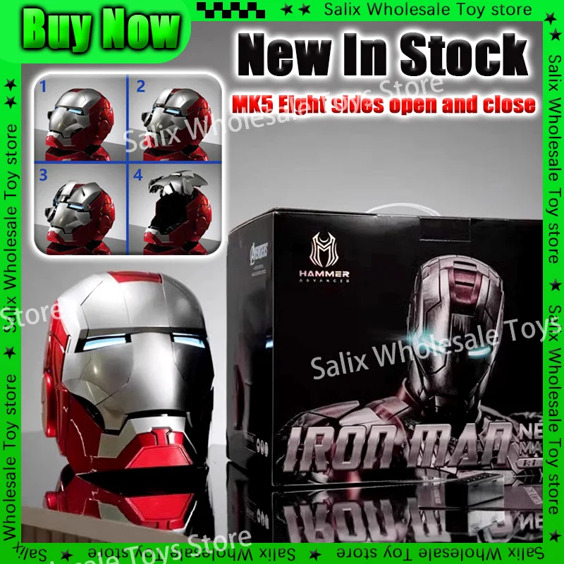 Iron Man Autoking 1/1 Mk5 Helmet 8 sides open Remote And Voice Control Automatic Helmet Mask With Led Light Gifts Toy customized - AliExpress 26 Iron Man Autoking 1/1 Mk5 Helmet 8 sides open Remote And Voice Control Automatic Helmet Mask With Led Light Gifts Toy customized - AliExpress 26