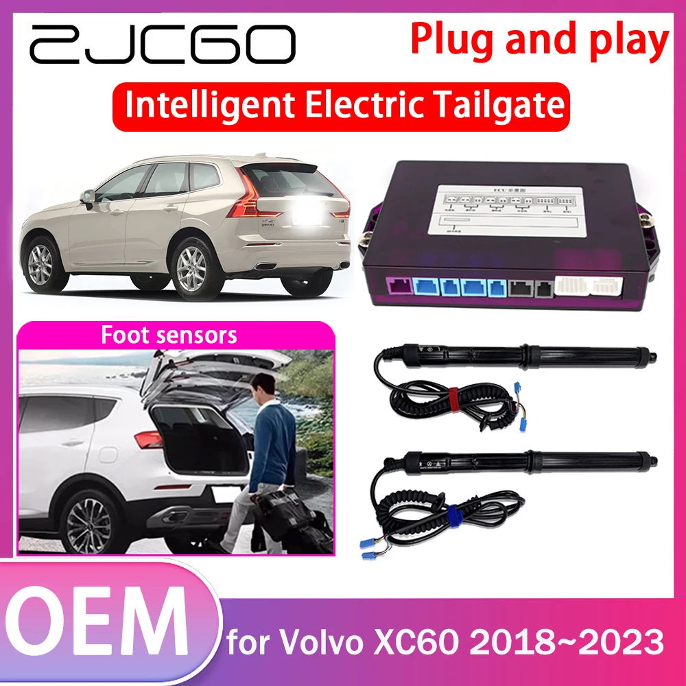 ZJCGO Electric Tailgate Lift Drive Trunk Opening Tail Gate Lift Soft Close for Volvo XC60 2018 2019 2020 2021 2022 2023 2024