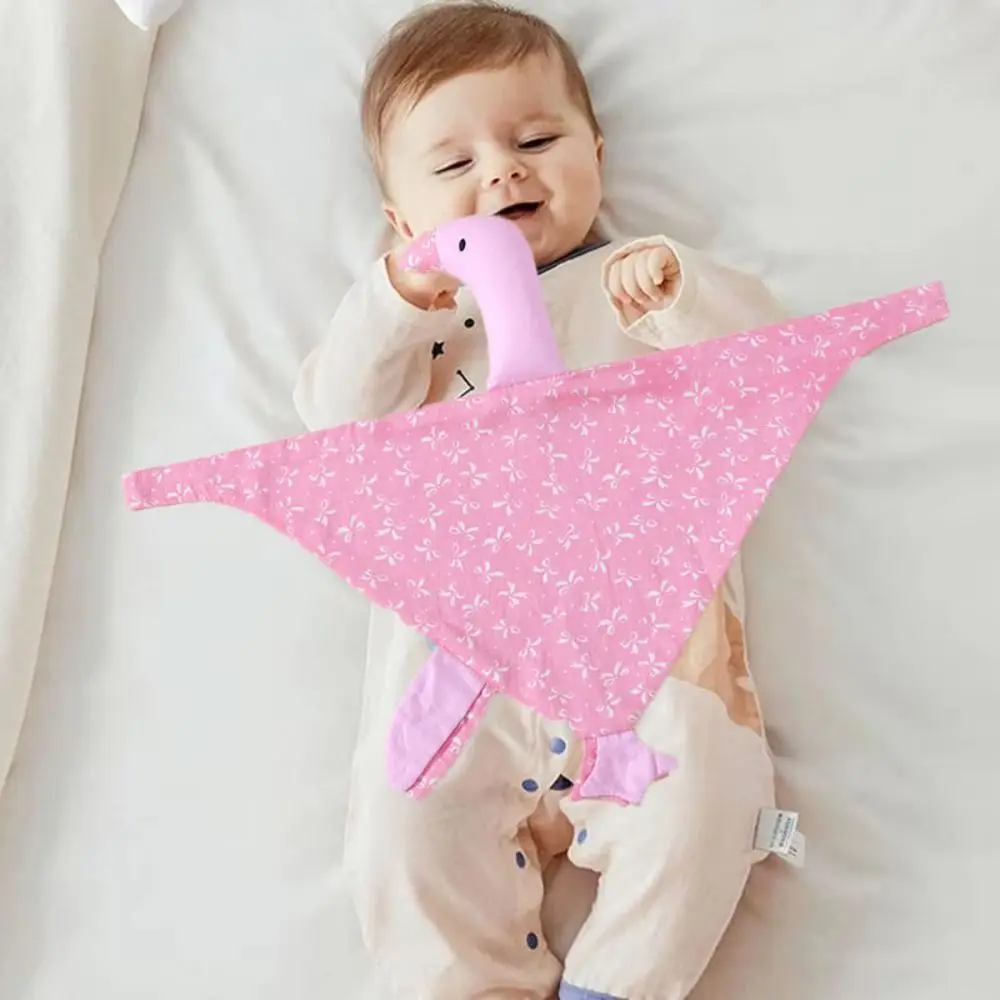 Pure Cotton Goose Baby Sleeping Soothing Pillow Swan Newborn Saliva Towel Interactive Ornaments Gooses Snuggle