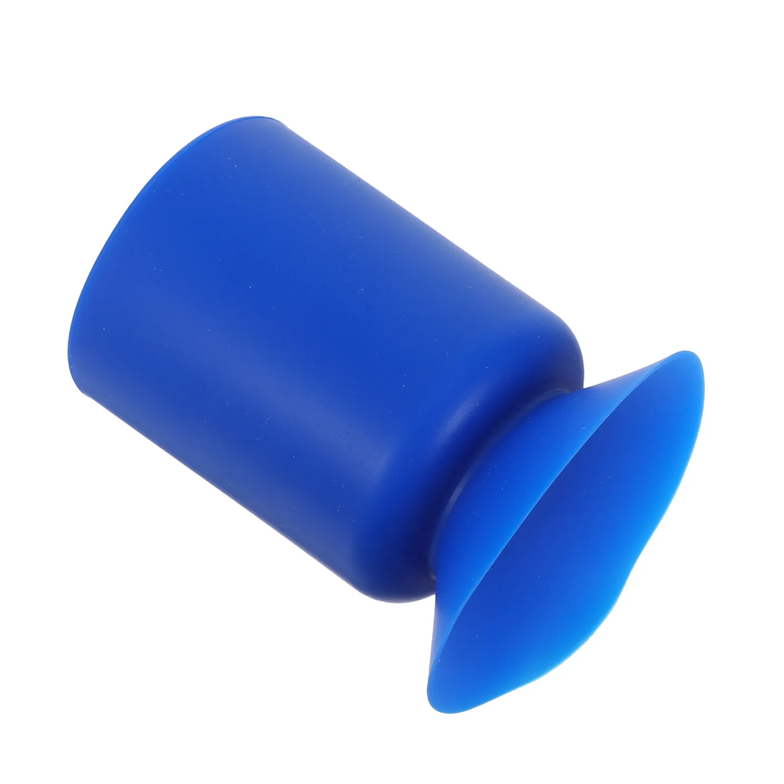 Silicone Brush Holder Suction Cup Pen Holder Blue Makeup Organizer Desk Pencil Cup Stationery Storage Container Home Office