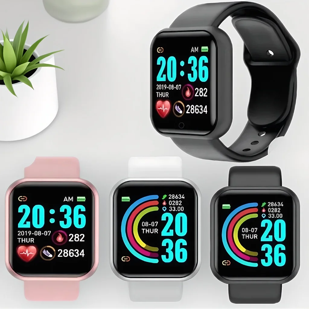 

Bluetooth Smart Watch for Men WomenFitness Tracker with Heart Rate MonitorMusic Control SmartwatchHealth Activity Tracker