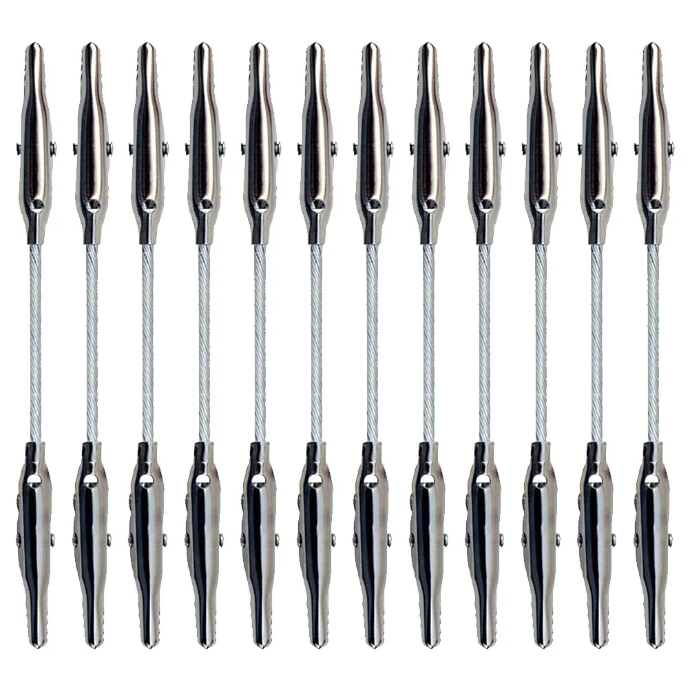 12 قطعة مقاطع التمساح برأسين سبيكة مذكرة المشابك للصور ملاحظات بطاقات حاملي بطاقات بريدية صور المشابك Diy بها بنفسك اكسسوارات #5