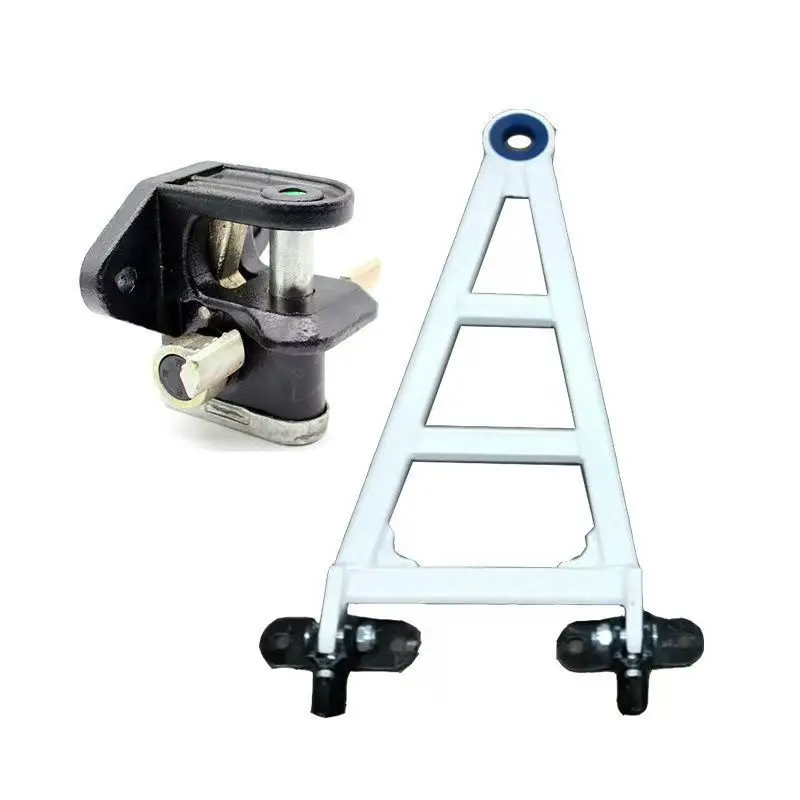 Towing hook station equipment, stacking foot bowl positioning block turnover material rack, loading towing hook device