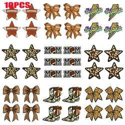 Parches bordados leopardo con estrella para planchar o coser