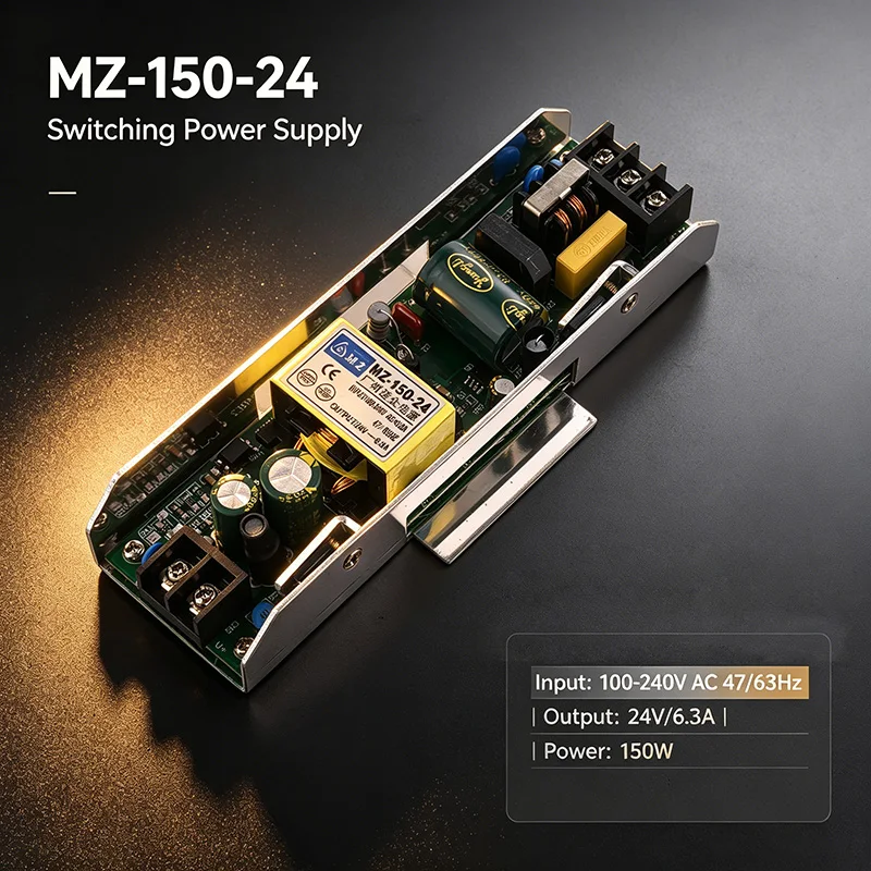 Stage Light Power Supply MZ-150-24V 150W 24V Power Board LED Wall Washer Switch Power Supply Accessories