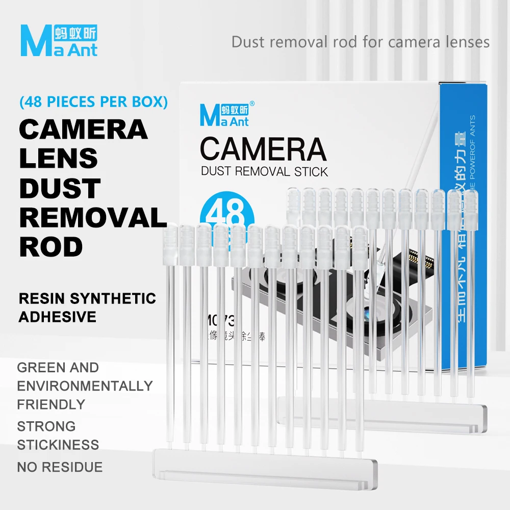 MaAnt M073 48pcs Phase Head Dust Removal Rod Easily Cleans Dust Without Damaging Components