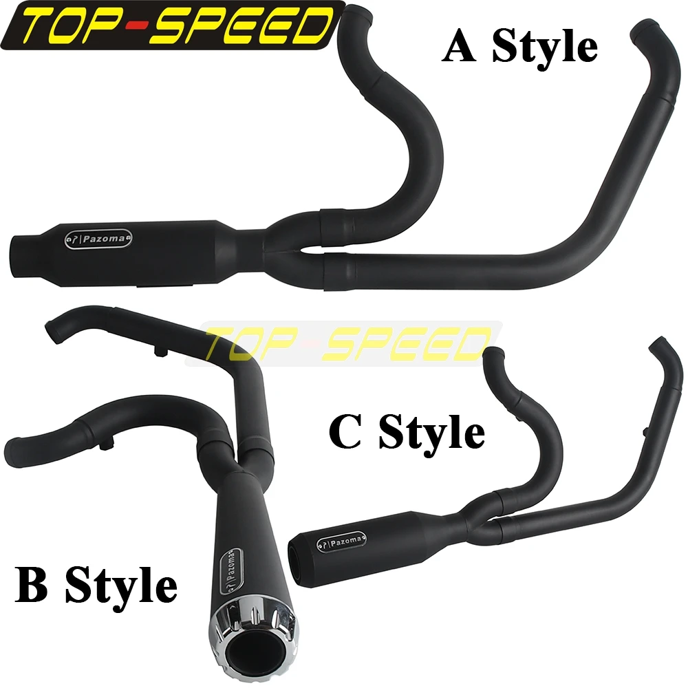 Exhaust System Stepped Header Pipe Motorcycle High Flow Muffler For Harley Softail Low Rider ST FXLRST 117 2025-26 Exhaust Parts