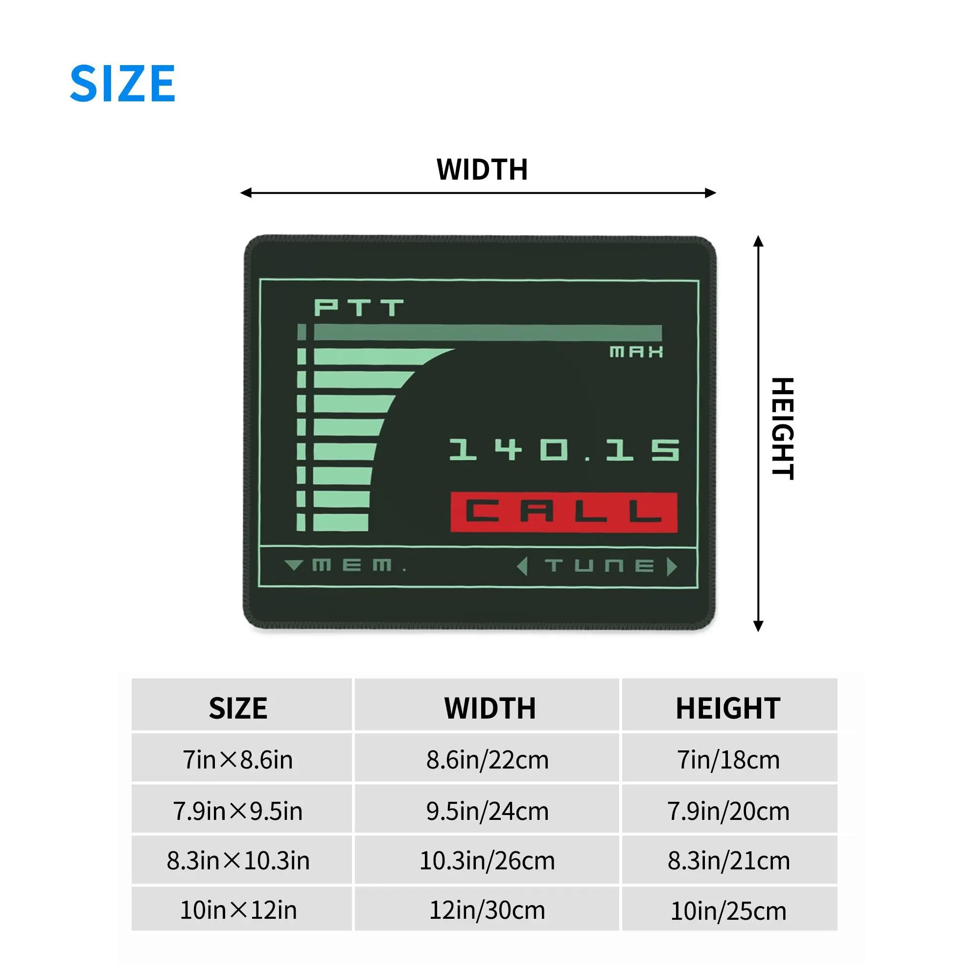 Metal Gear Solid Codec Screen Inspired by Kojima's MGS Mouse Pad Computer Keyboard Mouse Mat Gamer PC Laptop Desk Mat Table Mats