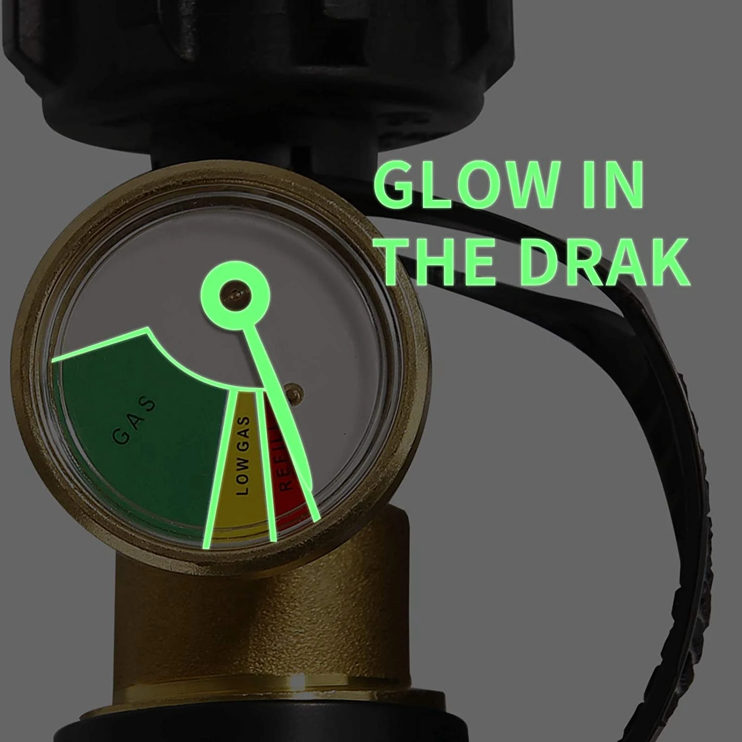 Propane Tank Gauge Level Indicator, Leak Detector, Gas Pressure Meter for RV Camper,with Type 1 Connection