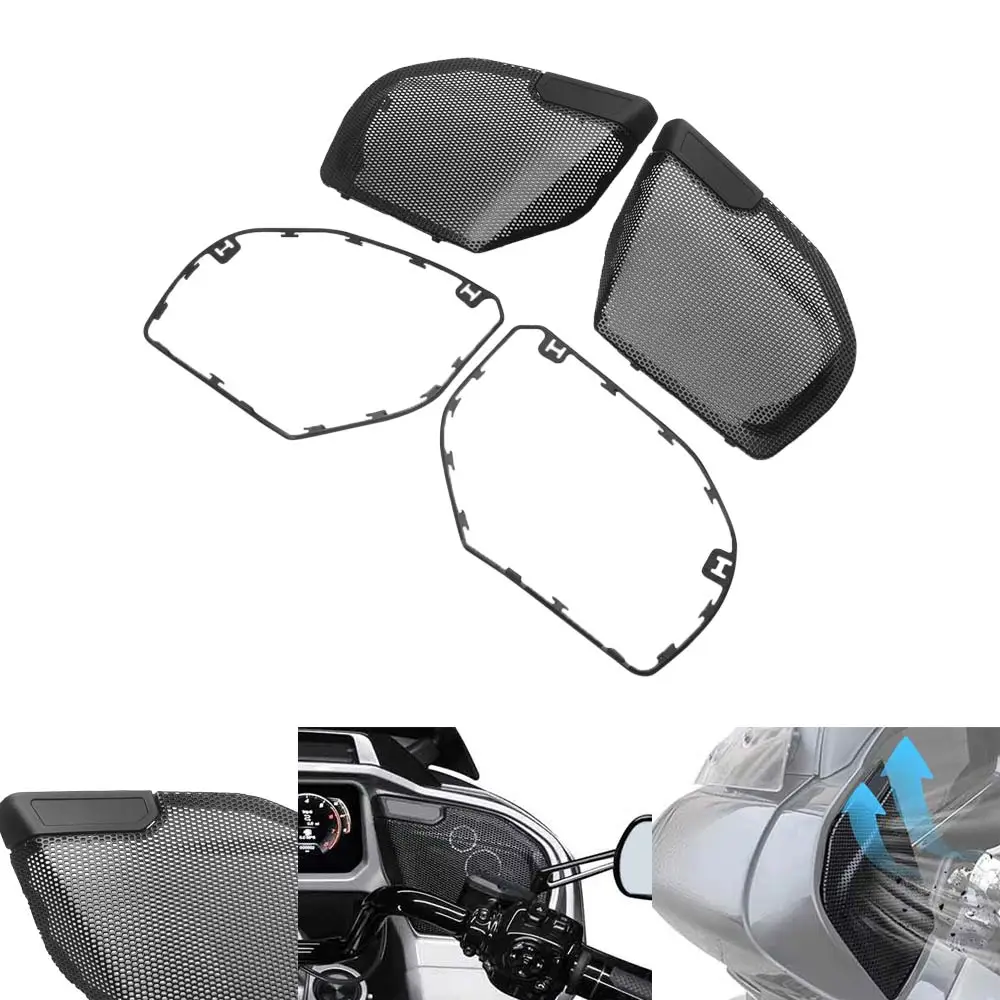 Motorcycle Front Fairing Speaker Mesh Covers For Harley Road Glide FLTRX ST FLTRXSE 2023 2024 2025