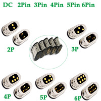 2Pin 3Pin 4Pin 5Pin 6Pin spacing 2.54mm DC Magnetic Pogo Pin Connector Pogopin Male Female Spring Loaded DC Power Socket