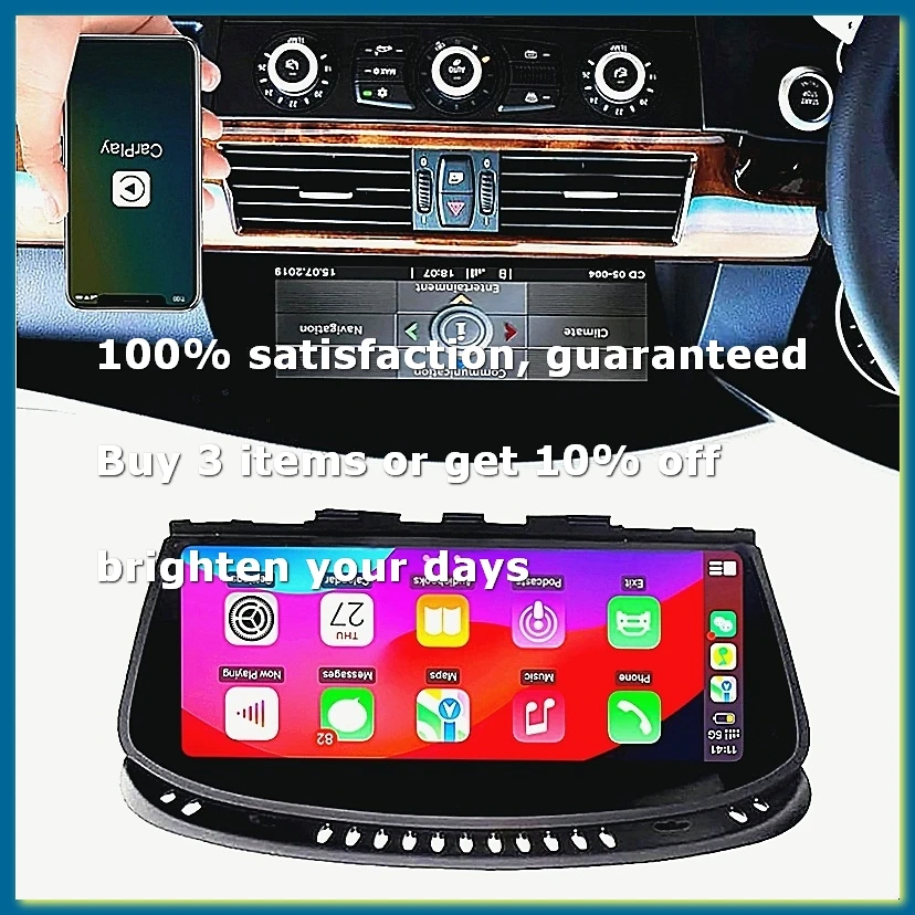 8.8inch Wireless CarPlay Android Auto Car Multimedia for 3 5 Series E60 E61 E90 E92 Navigation Car Stereo System