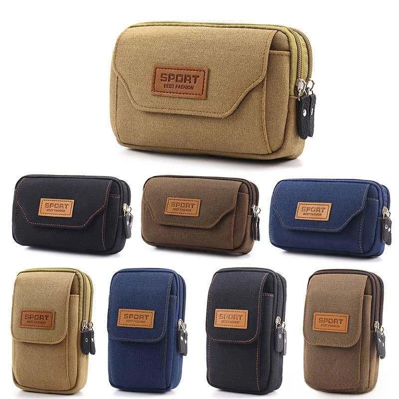 Waist-Hanging Mobile Phone Protective Bag Belt-Passaged Elderly Phone Leather Pouch Domestic Brand Mobile Phone Waist Bag