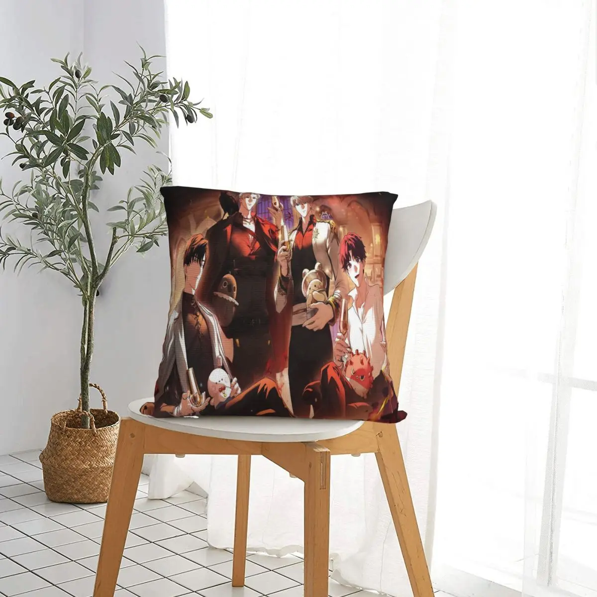 Love And Deepspace Game Throw Pillow Cover Polyester Throw Pillow Custom Pillowcase