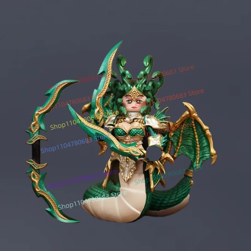 MOC Bausteine Griechische Mythologie Sirene Mini Figur Montage Modell Display Anime Cartoon Spielzeug Dekoration Geschenk Sammlerstück