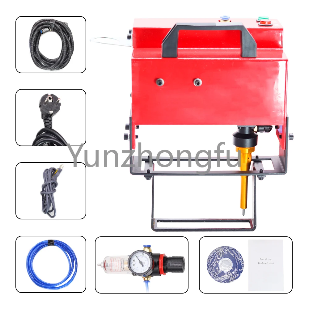 Machine chassis number 220V/110V Portable Metal Pneumatic Dot Peen Marking Machine For VIN Code(100*20mm) Frame Marking