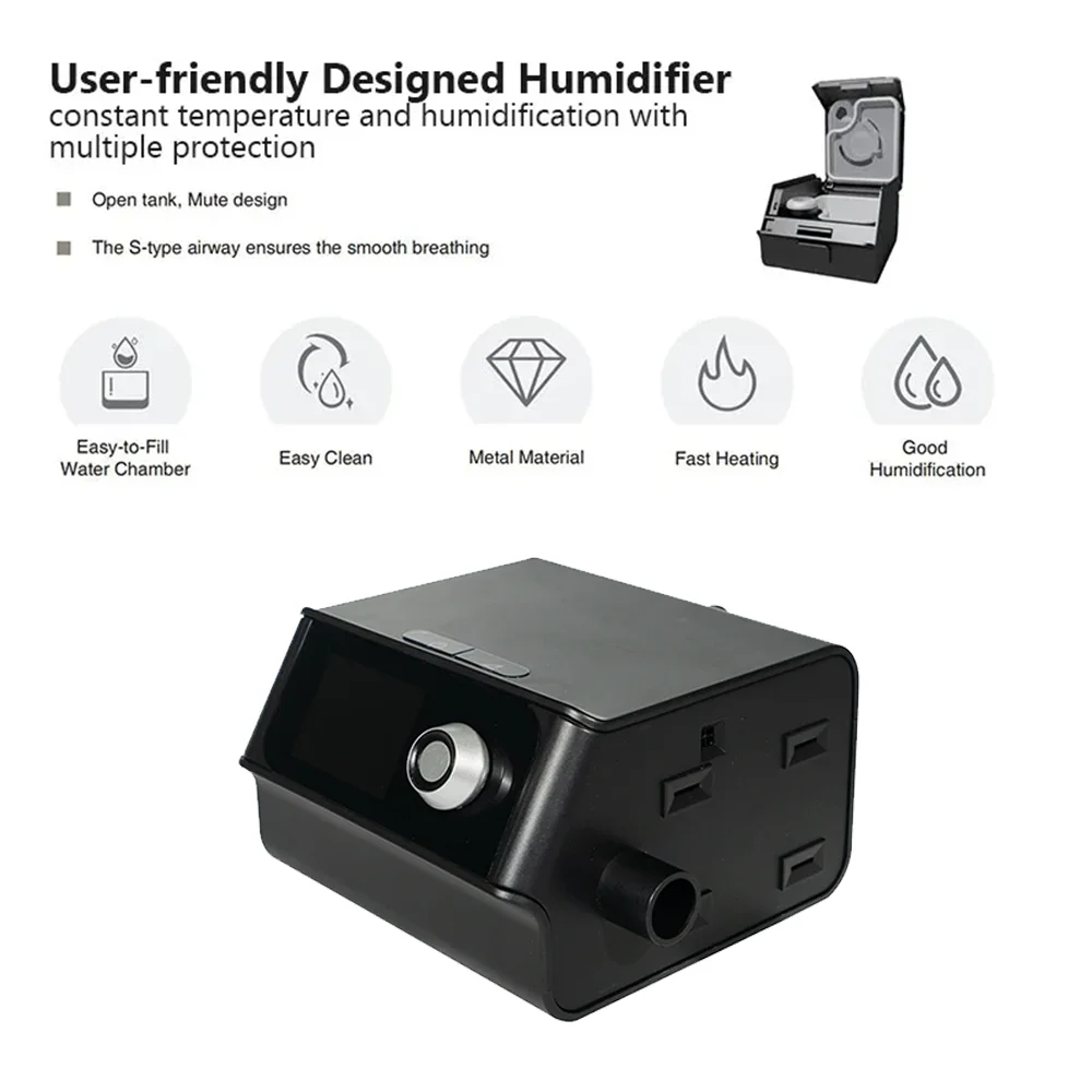 CPAP Auto BPAP Sleep Device Automatic Pressure Adjustment With Optional Mask For Snoring Sleep Apnea COPD Emphysema