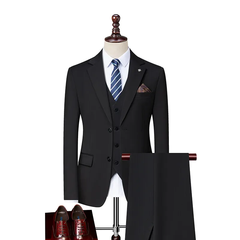 2025 High Quality Fashion Handsome Everything Fashion Business Leisure Has a Single West Two Sets Three Sets