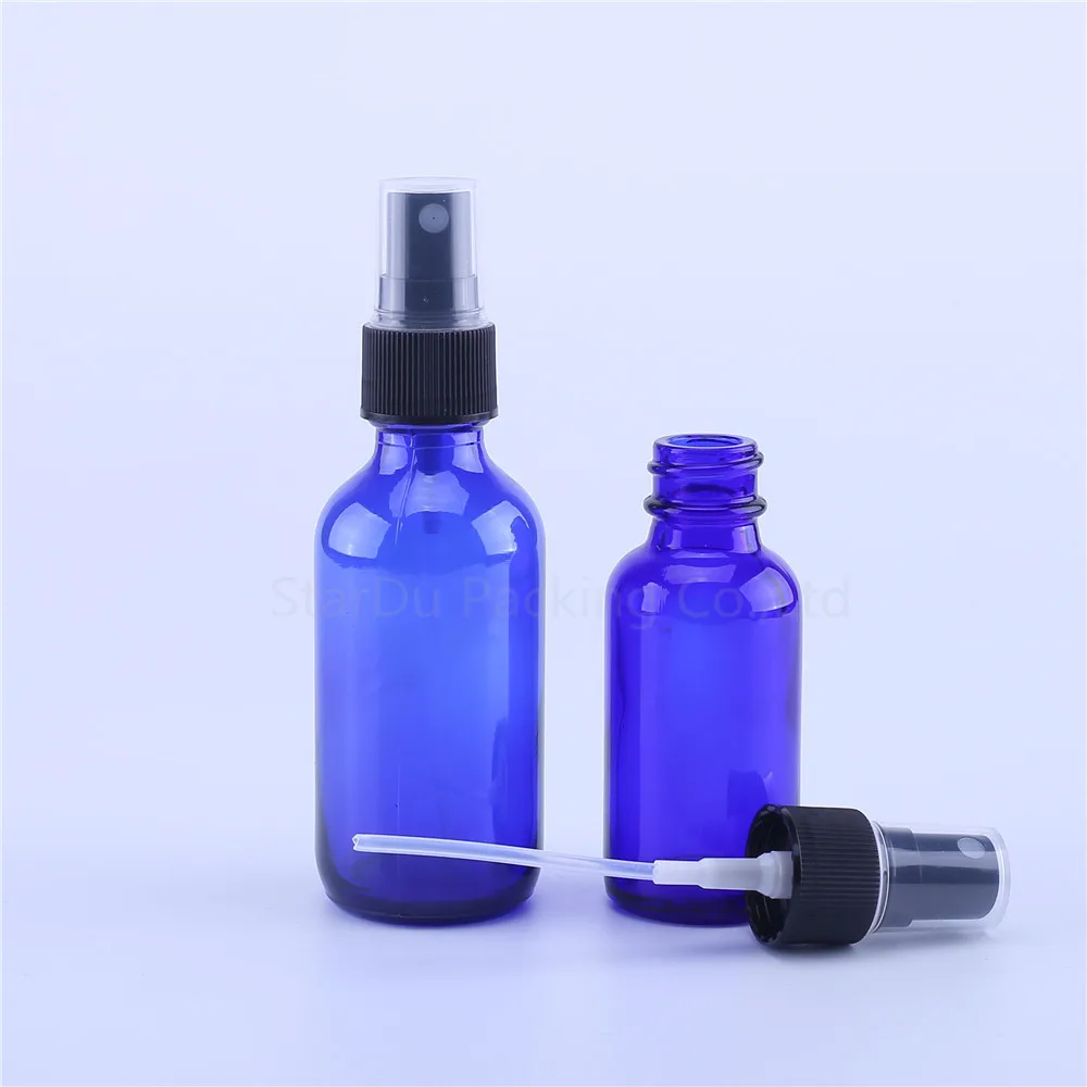 

120pcs 30ml 60ml Blue Empty Glass Spray Bottle For Perfume ,60cc Container Refillable Cosmetic Atomizer Bottles