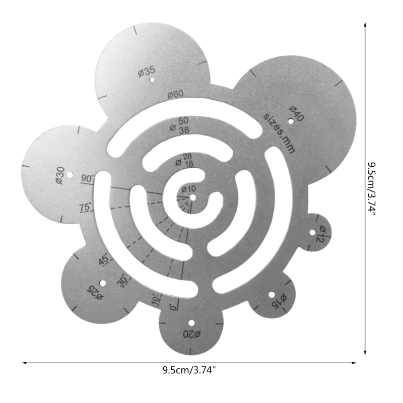 Leathers Corner Round Ruler Leathers Cutting Tools Circle Template