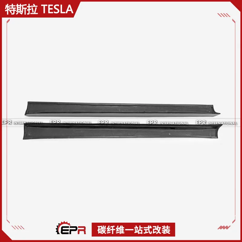 

Подходит для Tesla Model 3 23 + боковая юбка из углеродного волокна EPA, модификация боковой юбки лопаты