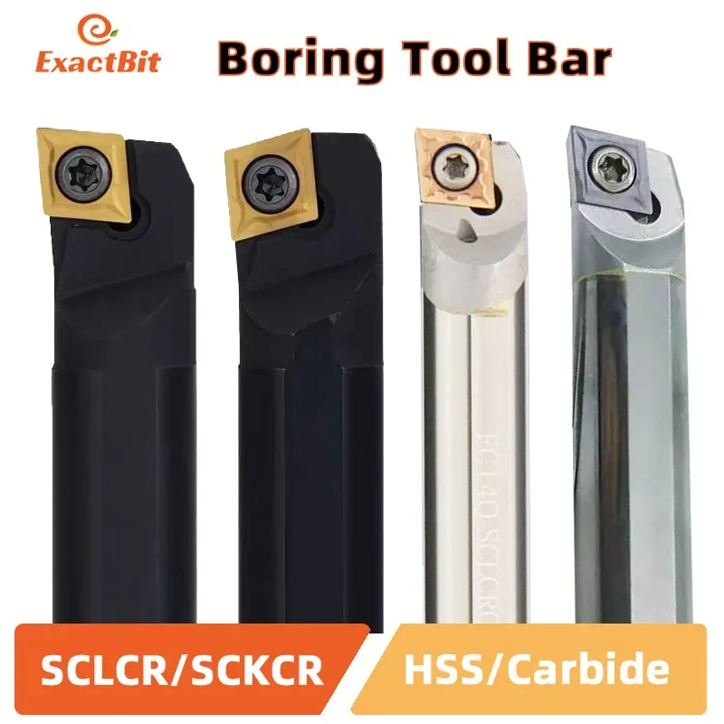 SCLCR SCKCR Lathe Screw Boring Bar S10K S12M 16Q Internal Turning CCMT HSS C08K Carbide Alloy Steel Tool Holder SCZCR SCWCR