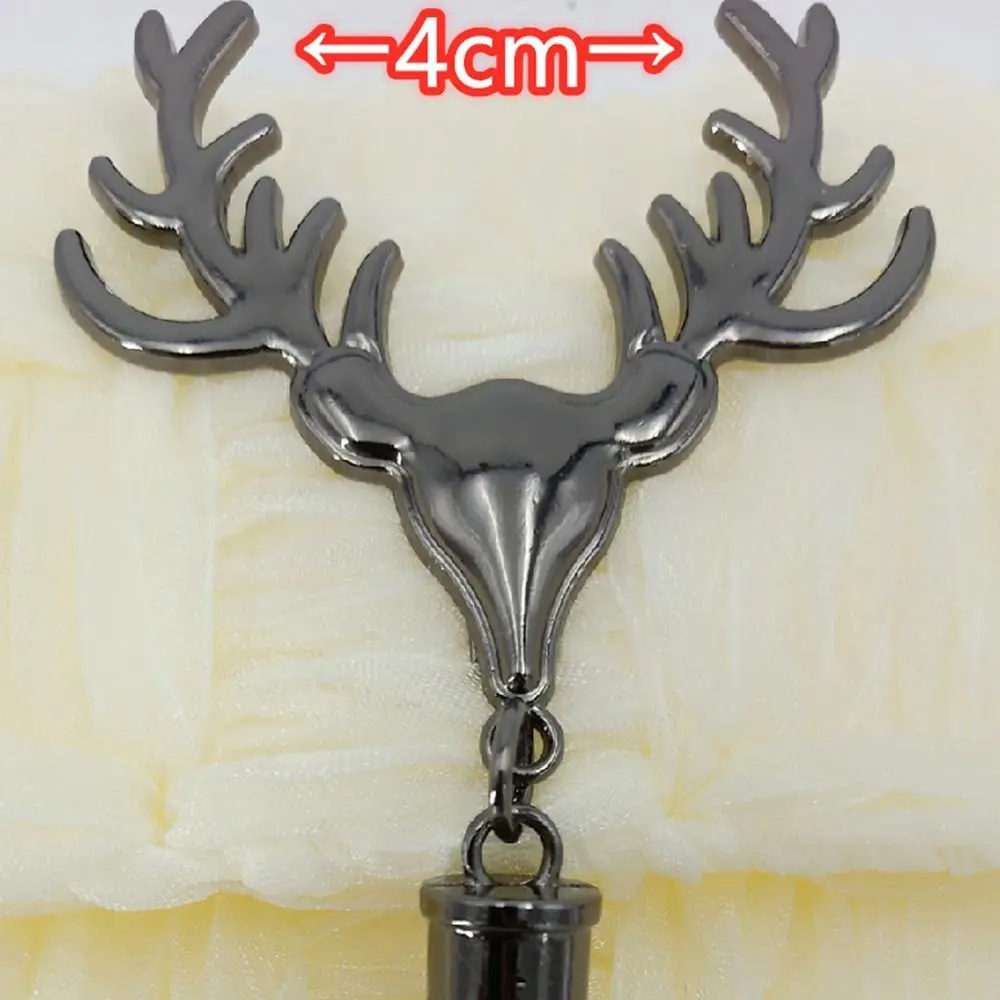 High Quality Tassel Handbag Turn Lock DIY Deer Head Shape Metal Clasp Hardware Parts Bag Accessories