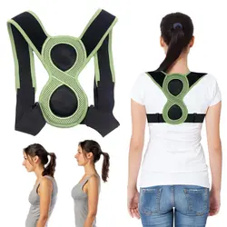 8 Shaped Posture Corrector Ajustável Upper Back Brace Suporte Para Pescoço Costas Ombro Coluna Postura Correta Para Crianças Adultos