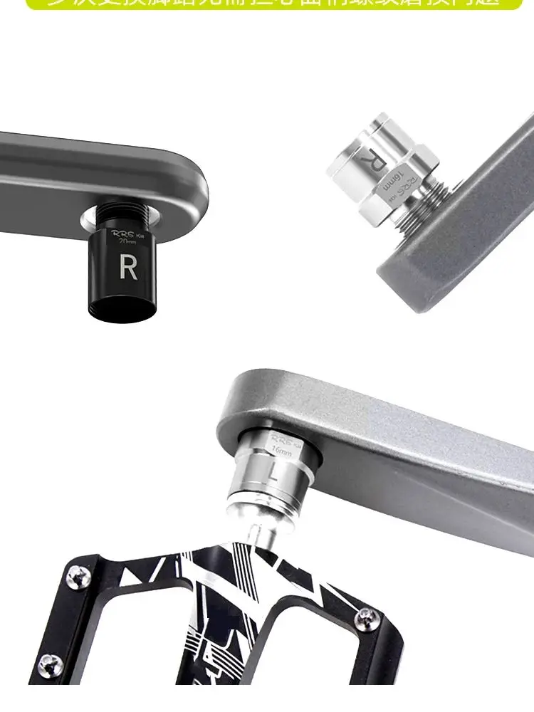 AliExpress rrskit RRSKIT Bicycle Pedal Axle Extenders 16mm 20mm Mountain Road Bike Extended Axle Core Bolts Bicycle Pedal Extension Bolts Spacers