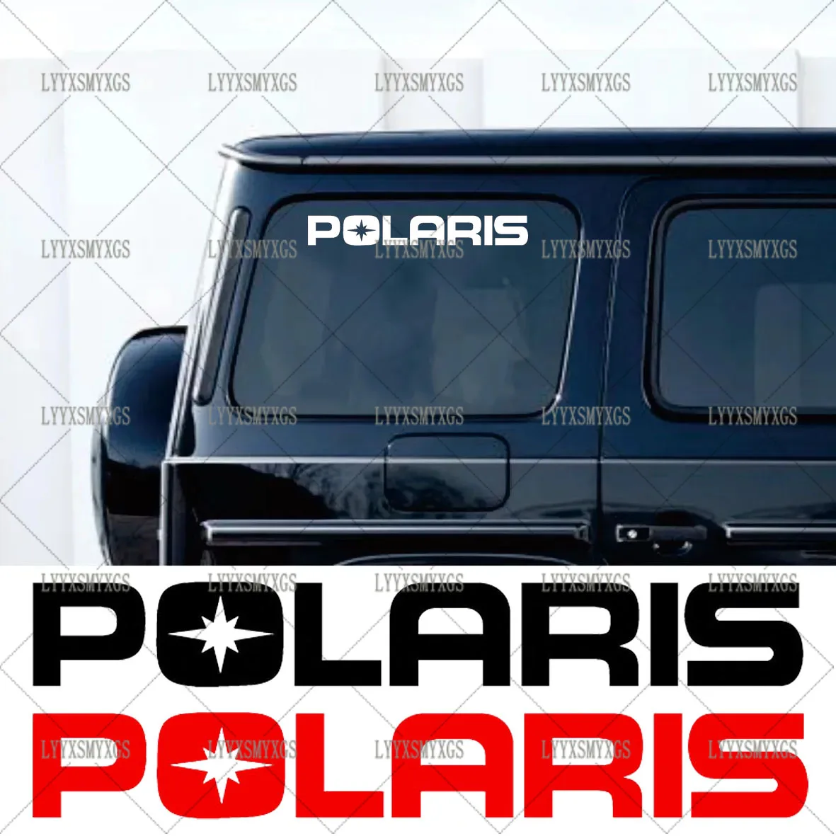 Self-Adhesive Custom Polaris Car Stickers Waterproof Sunscreen Vinyl Decal PVC wholesale Car Accessories