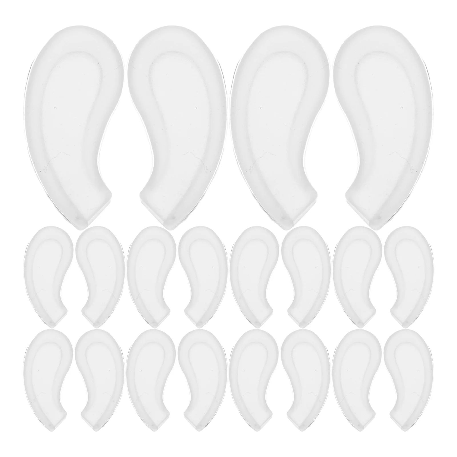 

10 Pairs Nose Pads Anti Slip Soft Silicone Eyeglass Replacement Parts Stick on Cushions Glasses Sunglasses Rubber Non Slip Grip